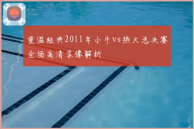 重温经典2011年小牛vs热火总决赛全场高清录像解析