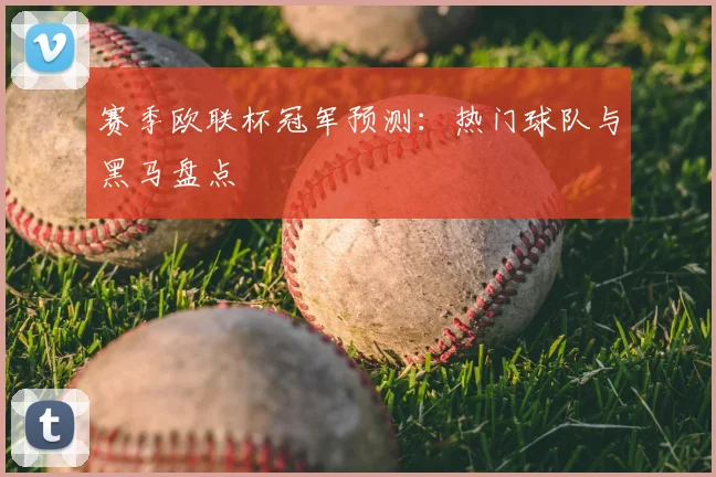 赛季欧联杯冠军预测:热门球队与黑马盘点